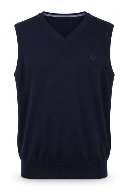 Mens UK Size M Lincoln Blue Vest Jumper