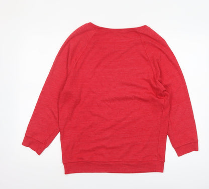 Womens UK Size S Michael Stars Red Pullover Sweatshirt