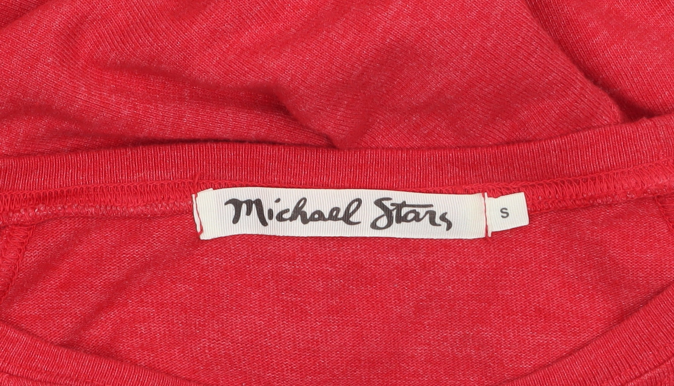 Womens UK Size S Michael Stars Red Pullover Sweatshirt