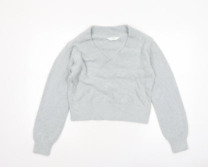 Womens UK Size XS Marks and Spencer Grey Pullover Jumper