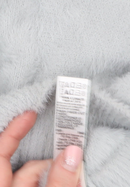 Womens UK Size XS Marks and Spencer Grey Pullover Jumper