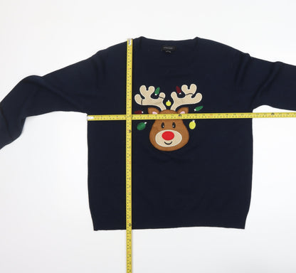 Womens UK Size L Atmosphere Navy Pullover Jumper