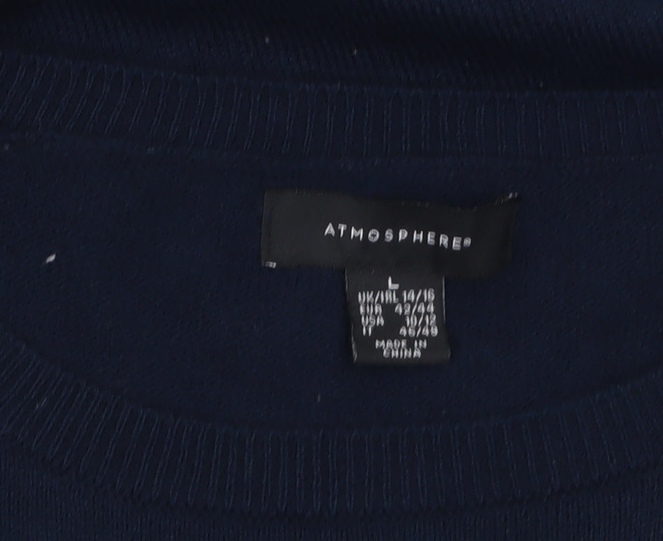 Womens UK Size L Atmosphere Navy Pullover Jumper