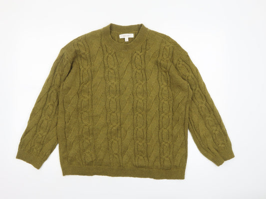 Womens UK Size S Marks and Spencer Green Pullover Jumper