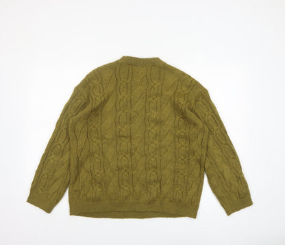Womens UK Size S Marks and Spencer Green Pullover Jumper