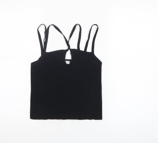 Womens UK Size 12 Zara Black Camisole Tank