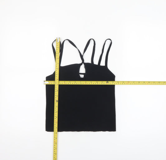 Womens UK Size 12 Zara Black Camisole Tank