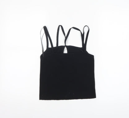 Womens UK Size 12 Zara Black Camisole Tank