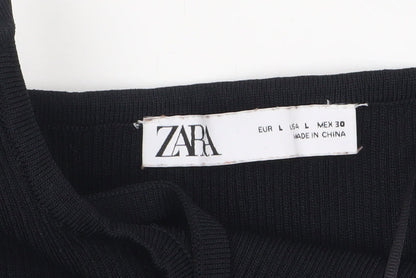Womens UK Size 12 Zara Black Camisole Tank