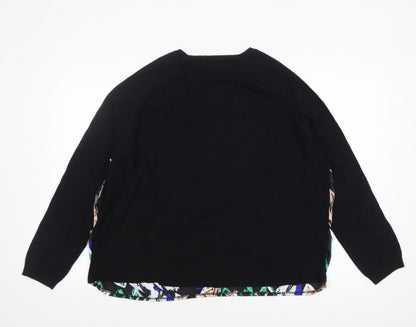 Womens UK Size 20 Papaya Multicoloured Pullover Jumper