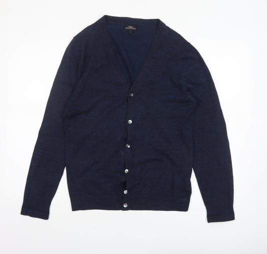 Mens UK Size S NEXT Blue Cardigan Jumper