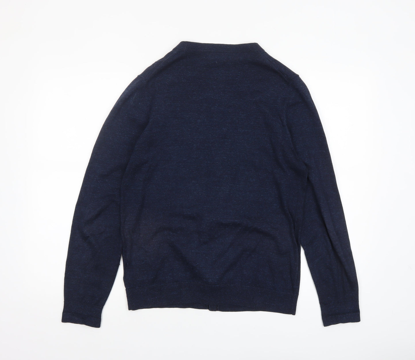 Mens UK Size S NEXT Blue Cardigan Jumper