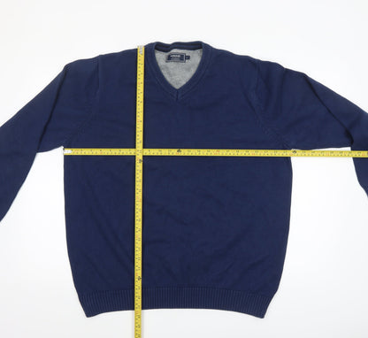 Mens UK Size L Maine New England Blue Pullover Jumper