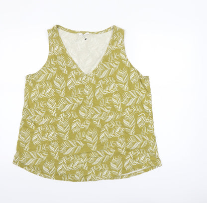 Womens UK Size 2XL Encuentro Green Camisole Tank