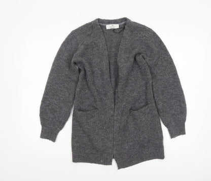 Girls UK Size 9-10 Years H&M Grey Cardigan Jumper