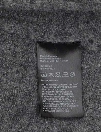 Girls UK Size 9-10 Years H&M Grey Cardigan Jumper