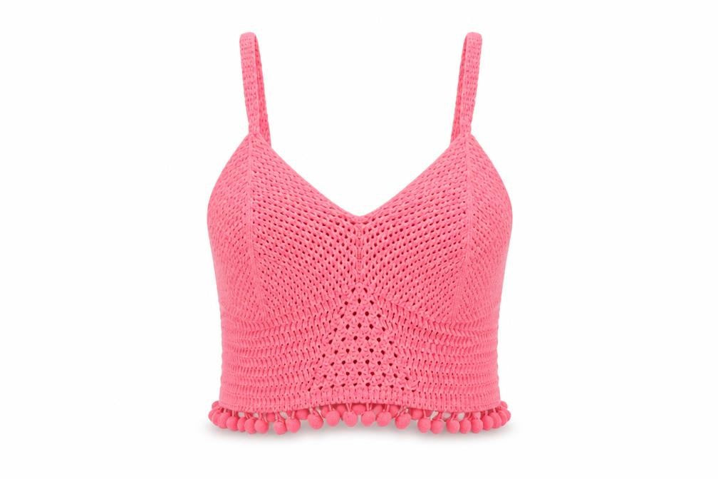Womens UK Size 8 River Island Pink Camisole Tank