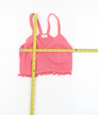 Womens UK Size 8 River Island Pink Camisole Tank