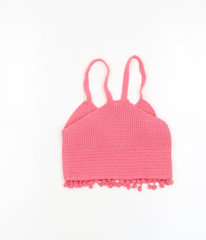 Womens UK Size 8 River Island Pink Camisole Tank