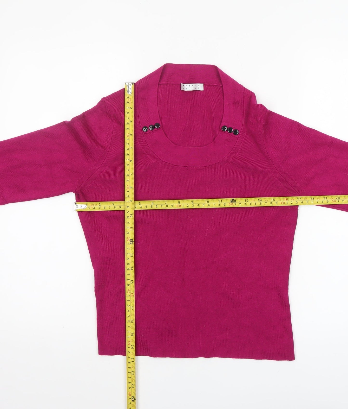 Womens UK Size M Precis Petite Pink Pullover Jumper