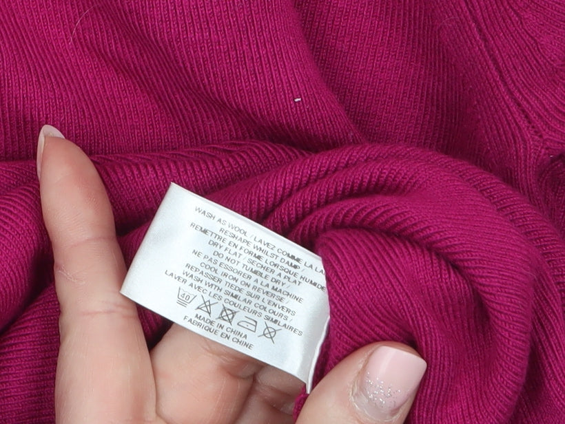Womens UK Size M Precis Petite Pink Pullover Jumper