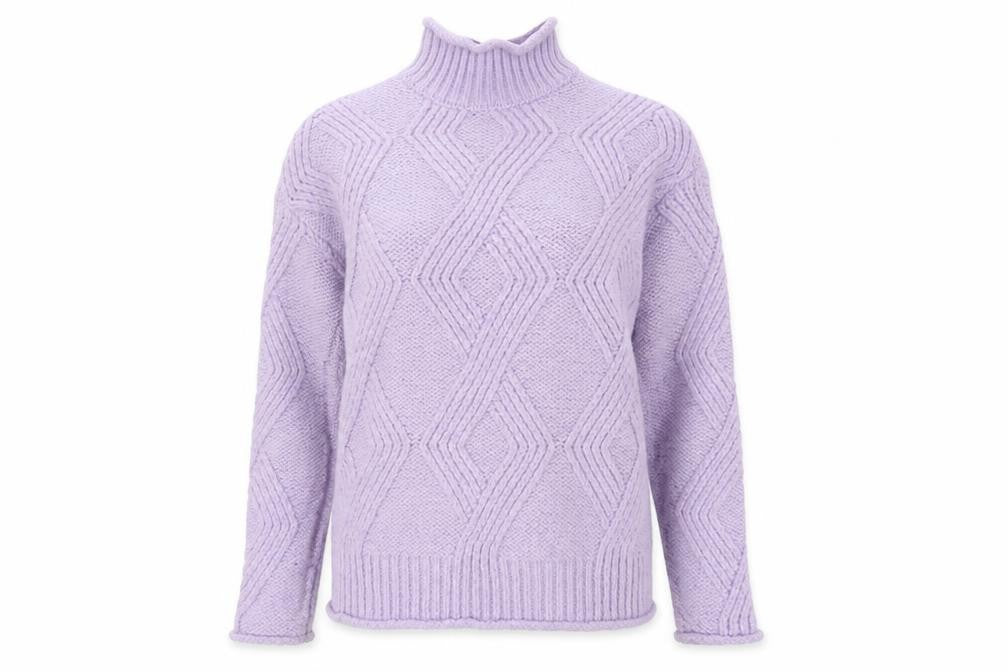 Womens UK Size S Marks and Spencer Purple Pullover Jumper