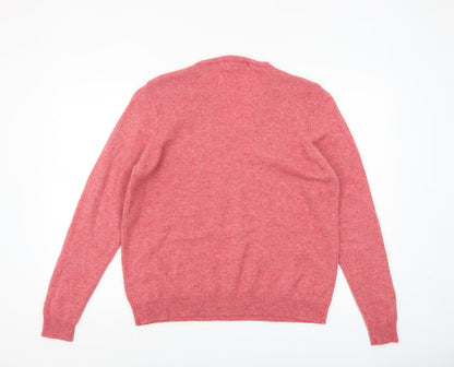Womens UK Size L EWM Pink Pullover Jumper