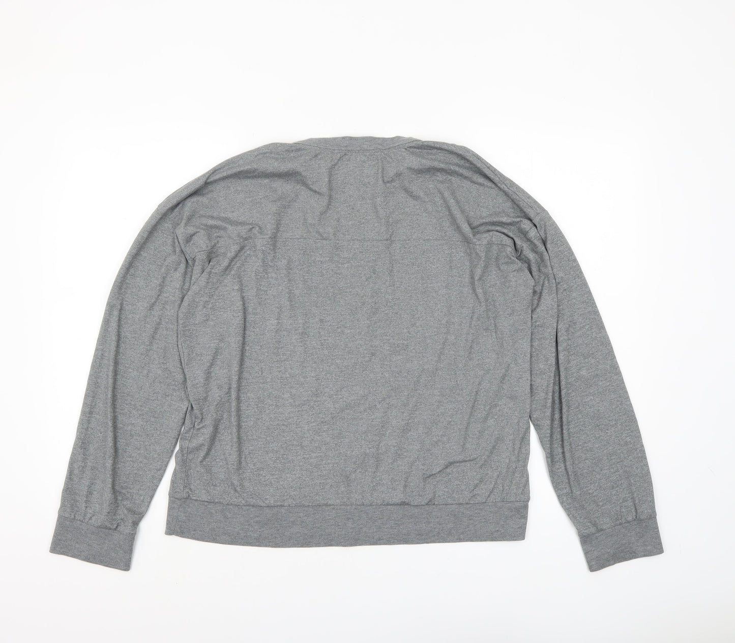 Womens UK Size M DKNY Grey Jersey T-Shirt