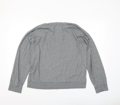 Womens UK Size M DKNY Grey Jersey T-Shirt