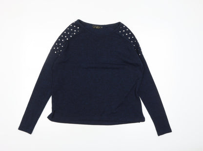 Womens UK Size 10 New Look Blue Pullover Jumper