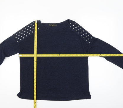Womens UK Size 10 New Look Blue Pullover Jumper