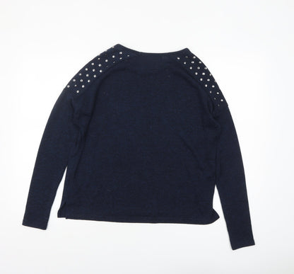 Womens UK Size 10 New Look Blue Pullover Jumper