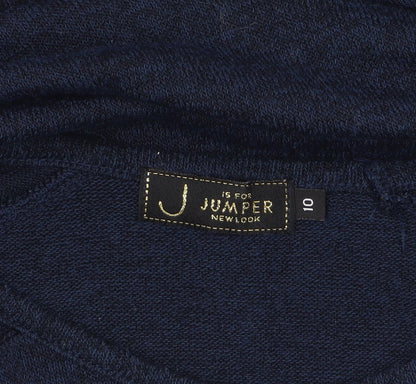 Womens UK Size 10 New Look Blue Pullover Jumper