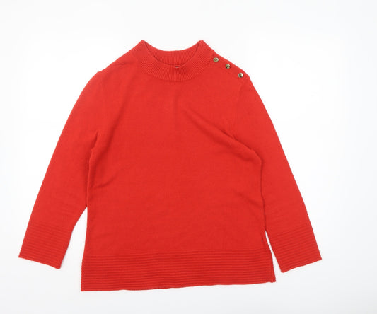 Womens UK Size 14 Marks and Spencer Red Pullover Jumper