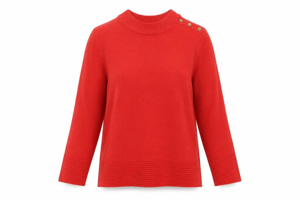 Womens UK Size 14 Marks and Spencer Red Pullover Jumper