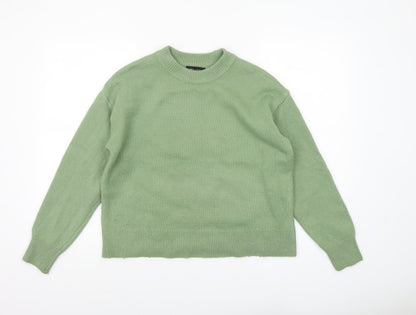 Womens UK Size S New Look Green Pullover Jumper