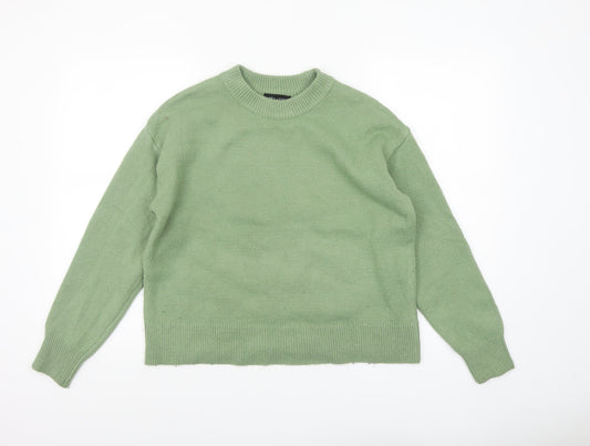 Womens UK Size S New Look Green Pullover Jumper