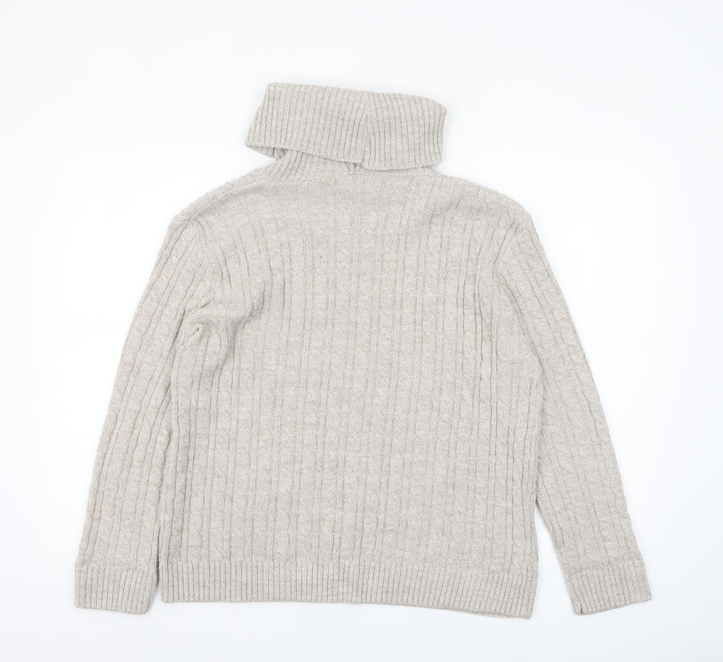Womens UK Size L Sugar Crisp Beige Pullover Jumper