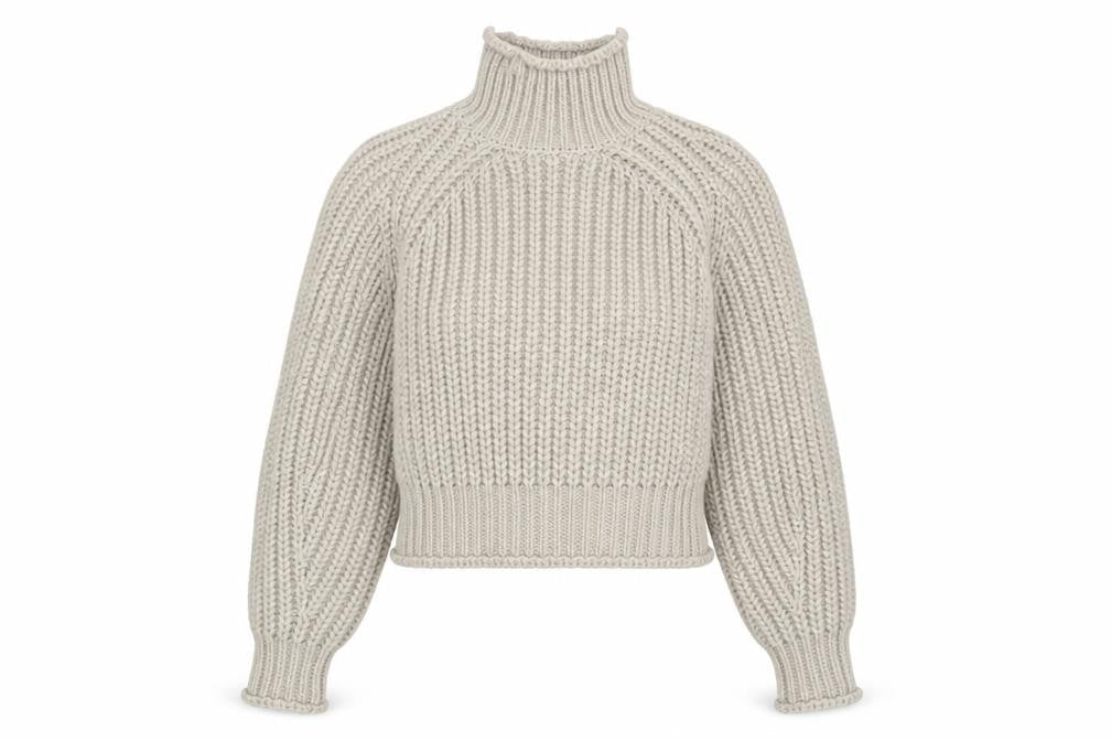 Womens UK Size XS H&M Beige Pullover Jumper