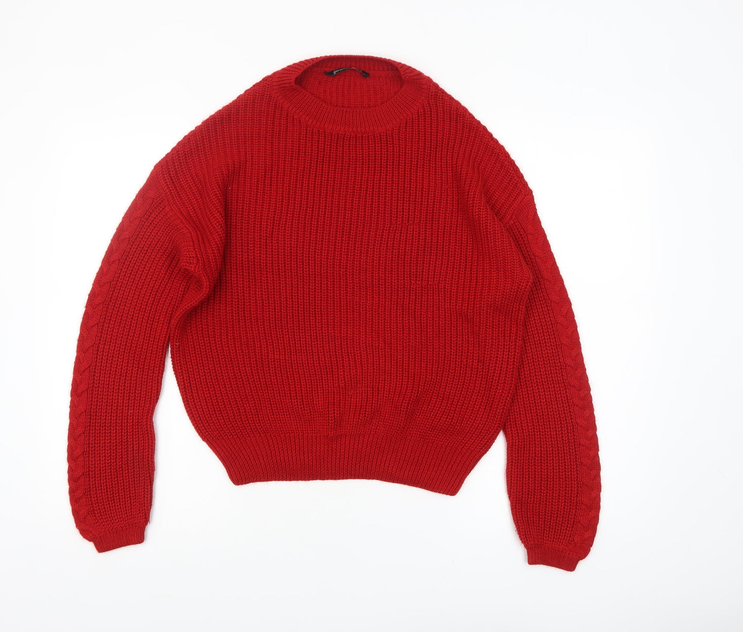 Womens UK Size 8 Stradivarius Red Pullover Jumper
