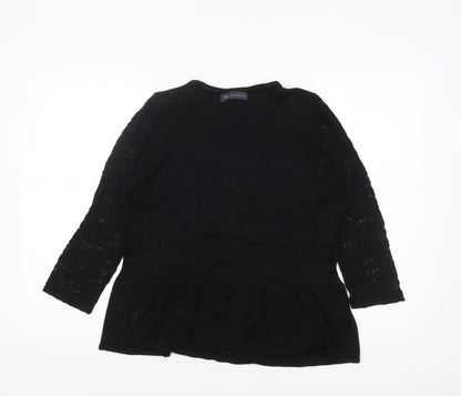 Womens UK Size 14 Marks and Spencer Black Pullover Jumper