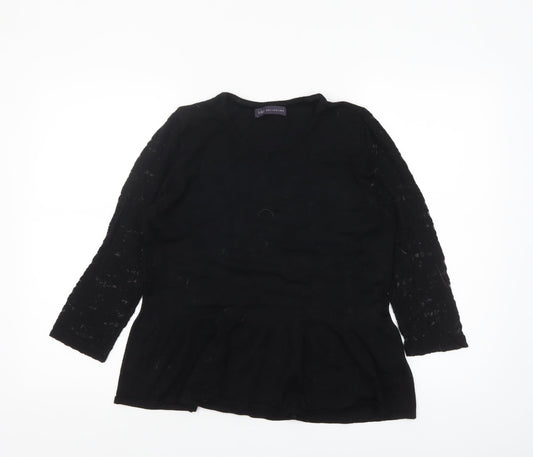 Womens UK Size 14 Marks and Spencer Black Pullover Jumper