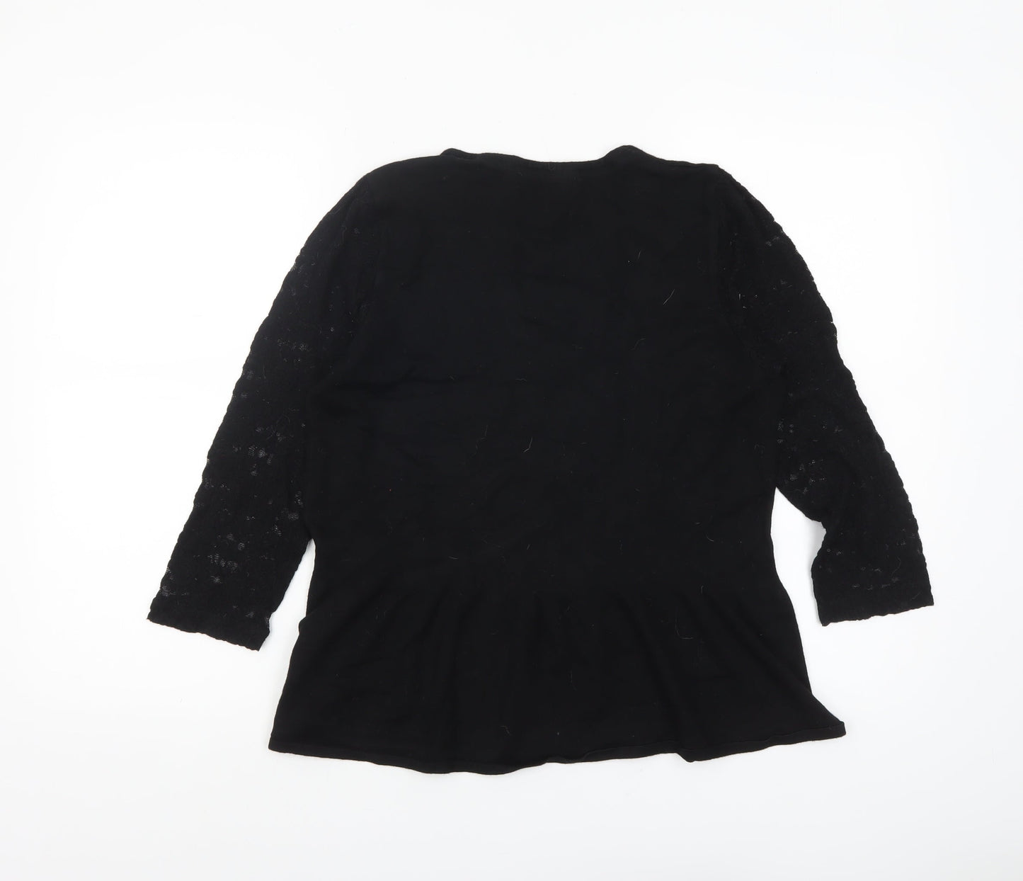 Womens UK Size 14 Marks and Spencer Black Pullover Jumper
