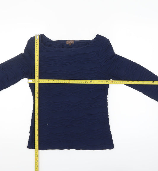 Womens UK Size 8 Phase Eight Blue Tunic Blouse
