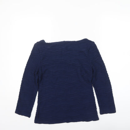Womens UK Size 8 Phase Eight Blue Tunic Blouse