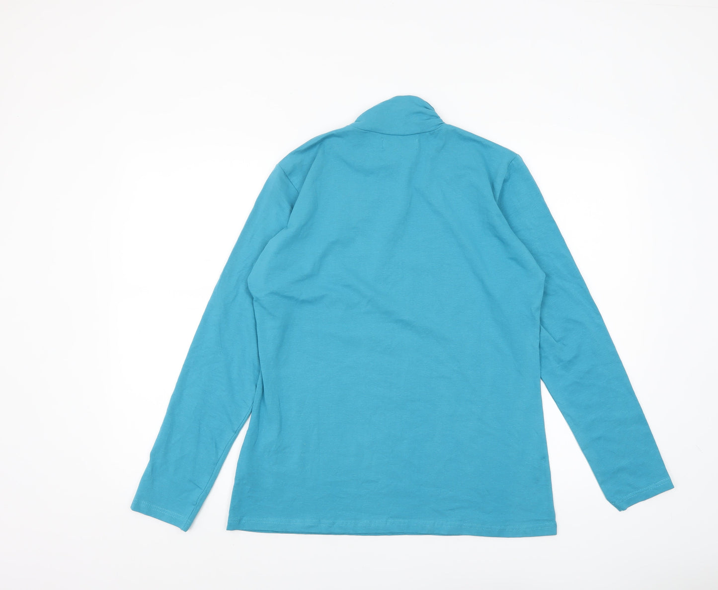 Womens UK Size 12-14 atlas for women Blue Basic T-Shirt