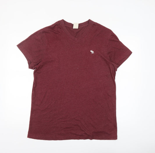 Mens UK Size XL Abercrombie & Fitch Red  T-Shirt