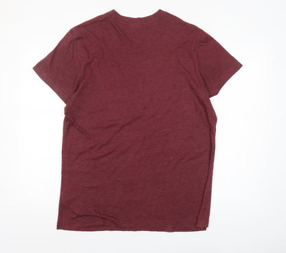 Mens UK Size XL Abercrombie & Fitch Red  T-Shirt