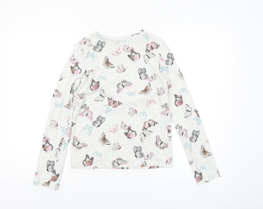 Girls UK Size 12 Years TU Ivory Basic T-Shirt