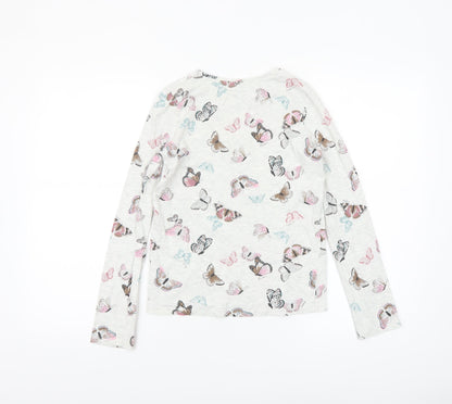 Girls UK Size 12 Years TU Ivory Basic T-Shirt
